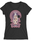 Women's Fractal Labyrinth Tri-blend T-shirt