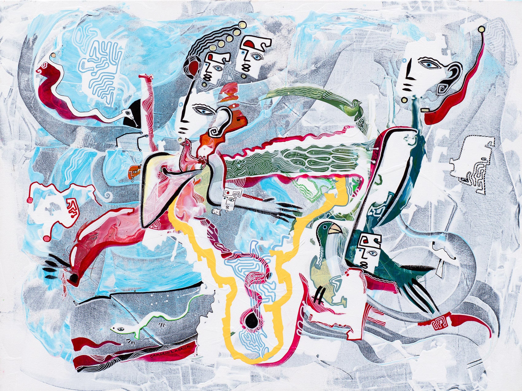 Angels About You by Cameron Limbrick - Acrylic Painting