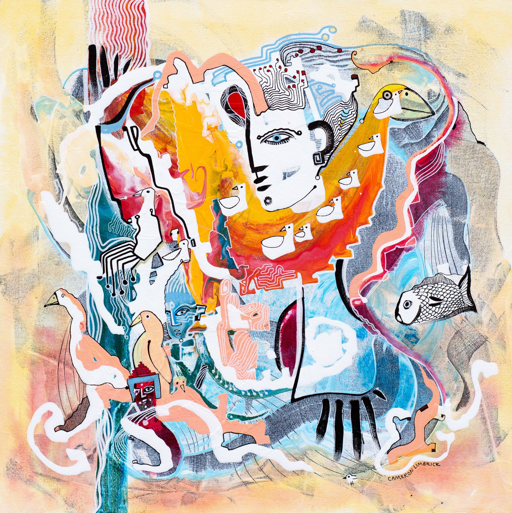 As Above So Below by Cameron Limbrick - Acrylic Painting