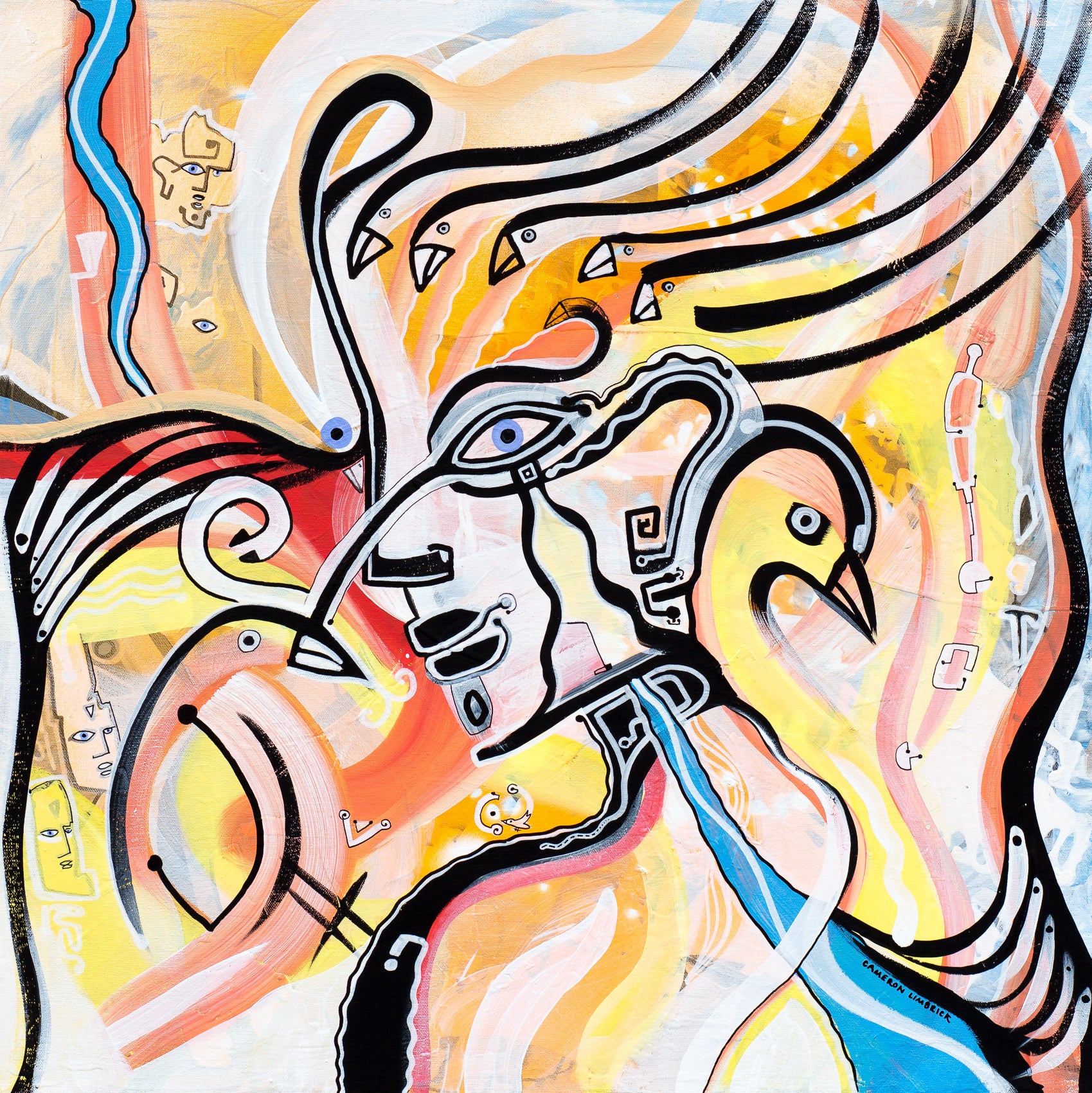 I See Bird by Cameron Limbrick - Acrylic Painting