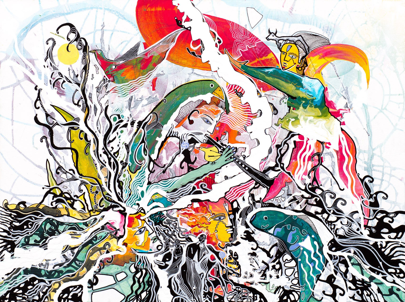 Magic Flute by Cameron Limbrick - Acrylic Painting