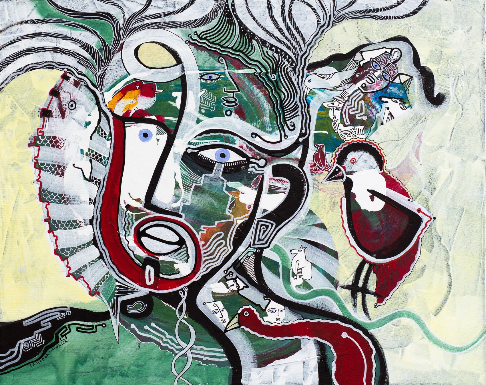 No Look Behind by Cameron Limbrick - Acrylic Painting