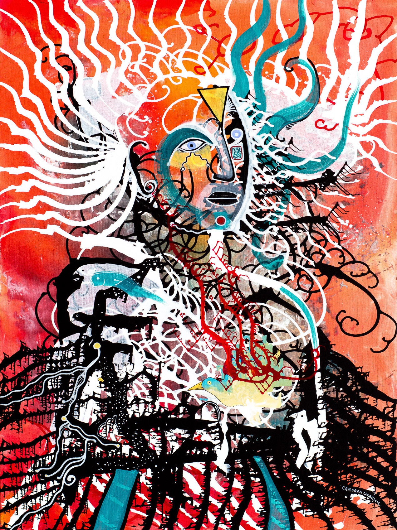 Thinning Veil by Cameron Limbrick - Acrylic Painting