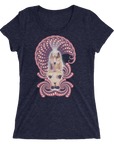 Women's Fractal Labyrinth Tri-blend T-shirt