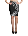 Energetic Elemental Pencil Skirt