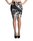 Natural Elemental Pencil Skirt